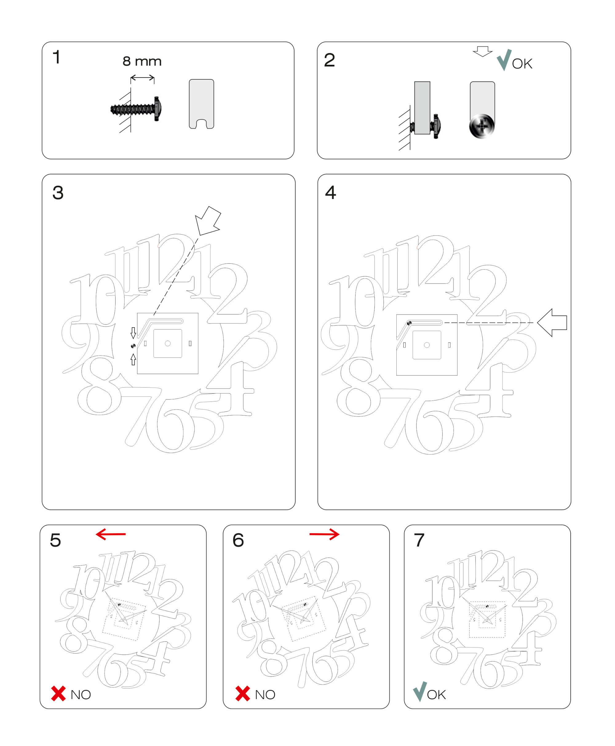 secure lock orologio da parete